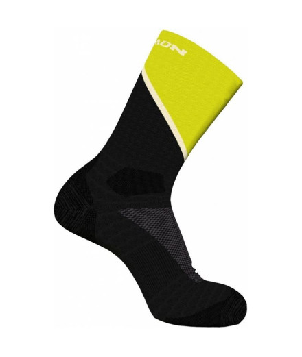 Calcetines de Trail Salomon Pulse Crew Negro/Amarillo