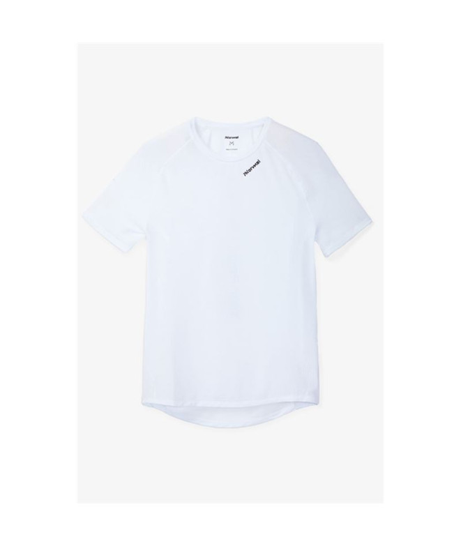 Camiseta de Trail Nnormal Race Hombre Blanco