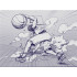 Pelota de Baloncesto Sketch Dribble Rubber Negro