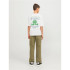 Camiseta Jack & Jones Jorcole Back Print Tee Ss Volume Mni Blanco