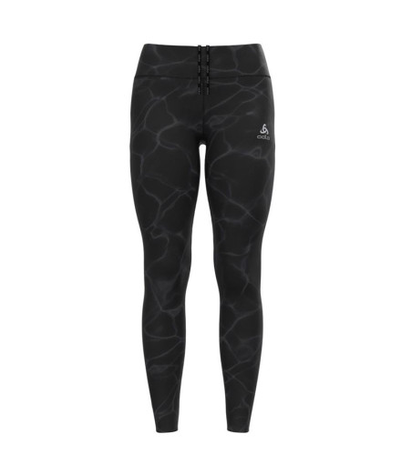 Mallas de Trail Odlo Zeroweight Print Mujer Negro