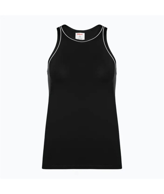 Camiseta de Pádel Wilson Team Tank Negro Mujer