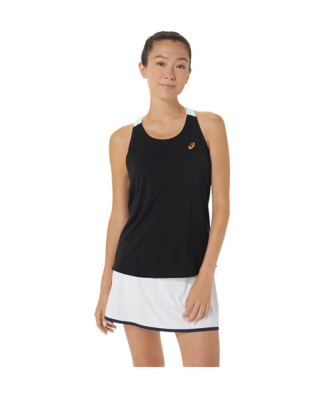 Camiseta Tirantes ASICS Court Mujer Negro