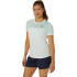Camiseta de Tenis ASICS Court Ss Top Mujer Menta Blanco