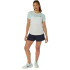 Camiseta de Tenis ASICS Court Ss Top Mujer Menta Blanco