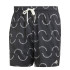 Bañador de Natación adidas Wave Logo Clx Hombre Negro estampado