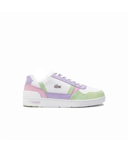 Zapatillas Lacoste Court Infantil Verde Lila