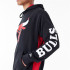 Sudadera New Era Nba Panel Oversized Chicago Bulls NBA Negro