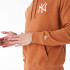 Sudadera New Era League Essential  Oversized  New York Yankees Marrón