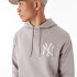 Sudadera New Era League Essential  Oversized New York Yankees Beige