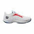 Zapatillas de Pádel Wilson Hurakn Pro Hombre Blanco/Rojo/Azul
