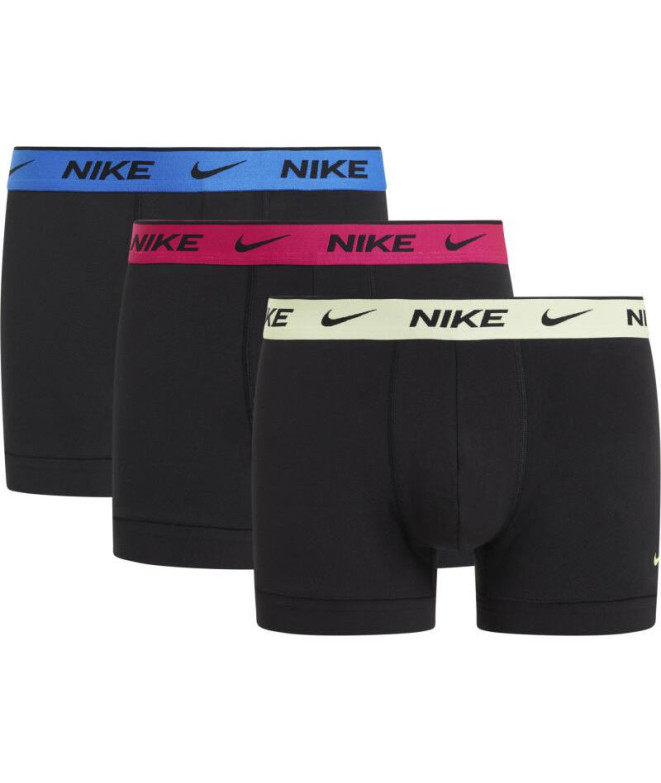 Calzoncillos Nike Trunk 3Pk Hombre Negro/Azul/Rosa