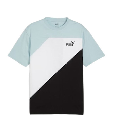 Camiseta Puma POWER Colorbloc Hombre turquesa
