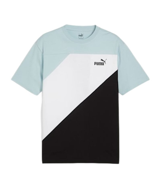 Camiseta Puma POWER Colorbloc Hombre turquesa