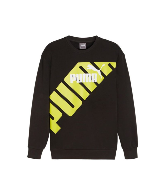 Sudadera Puma POWER Graphic Hombre Negro