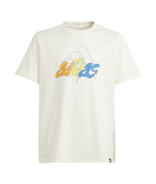 Camiseta adidas Gfx Illustrated Infantil Blanco