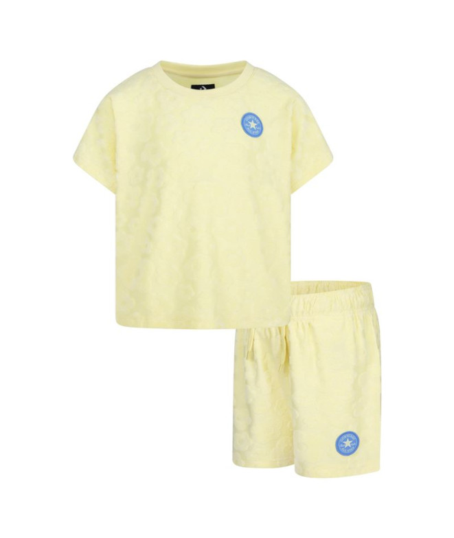 Conjunto Converse Floral Jacquard Set Niña Like...