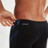 Bañador de Natación Speedo Tech Panel Aquashort Hombre Negro/Azul negro