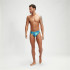 Bañador de Natación Speedo Allover Digital 7Cm Brief Hombre Negro/Cobalto estampado