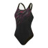 Bañador de Natación Speedo Hyperboom Placement Muscleback Mujer Negro/Rosa