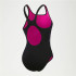 Bañador de Natación Speedo Hyperboom Placement Muscleback Mujer Negro/Rosa