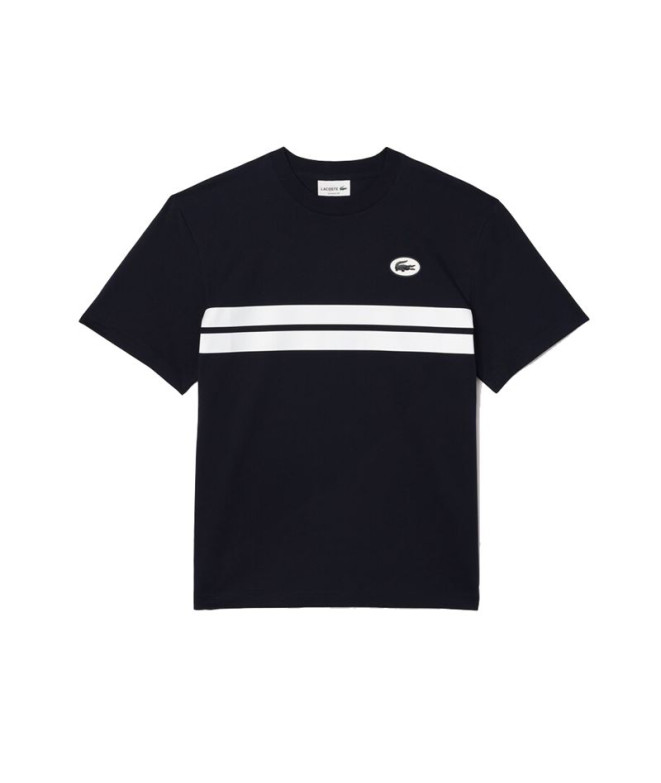 Camiseta Lacoste Cols Roules Hombre Azul Marino