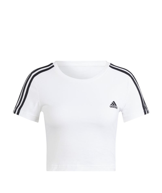 Camiseta adidas 3 Bandas Baby Mujer Blanco