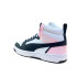 Zapatillas Puma Rebound V6 Mid Infantil Blanco