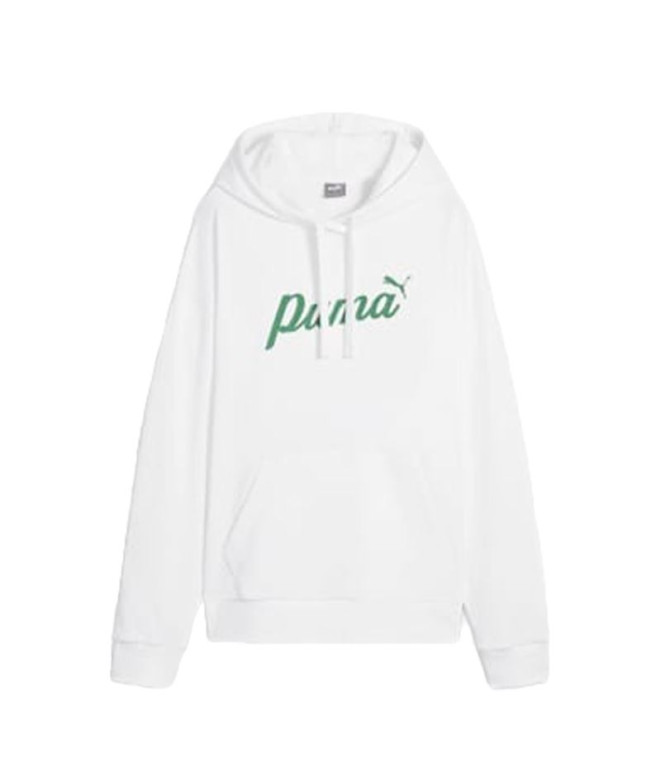 Sudadera Puma Essentials+ Script Mujer Blanco