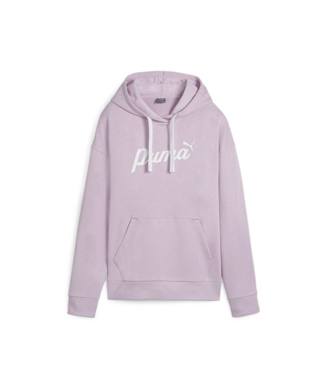 Sudadera Puma Essentials+ Script Mujer Lila