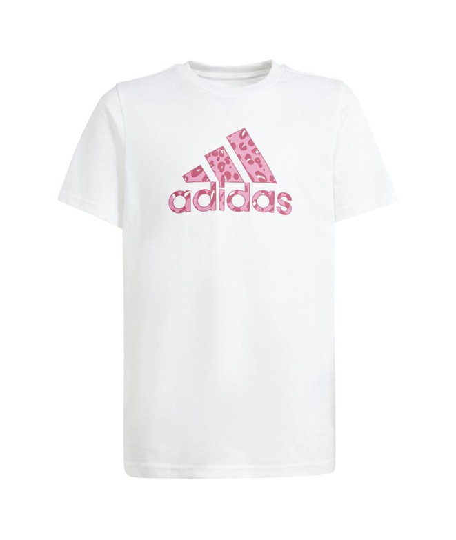 Camiseta adidas G Animal Niña Blanco