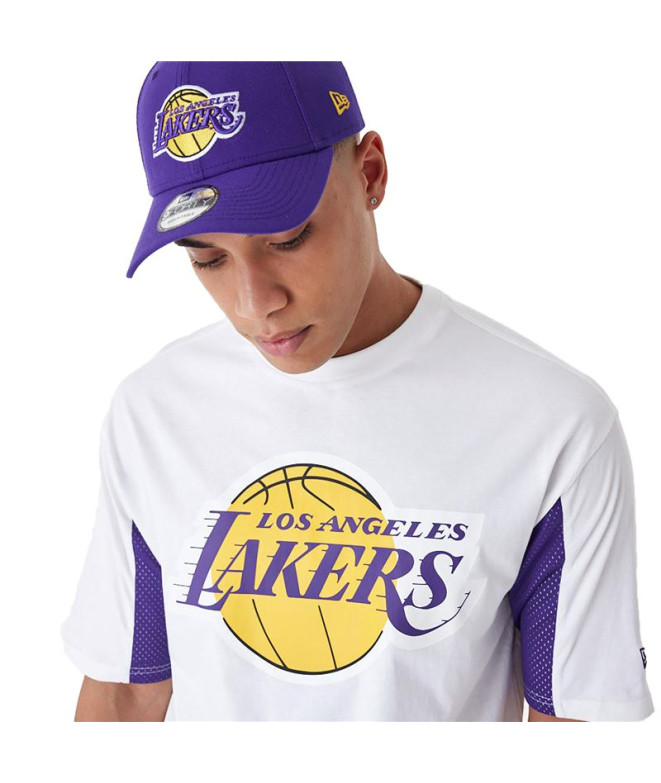 Camiseta New Era Nba Panel Oversized LA Lakers...