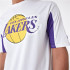Camiseta New Era Nba Panel Oversized LA Lakers Blanco Hombre