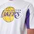 Camiseta New Era Nba Panel Oversized LA Lakers Blanco Hombre