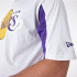 Camiseta New Era Nba Panel Oversized LA Lakers Blanco Hombre