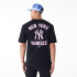 Camiseta New Era Mlb Wordmark Oversized New York Yankees Negro Hombre