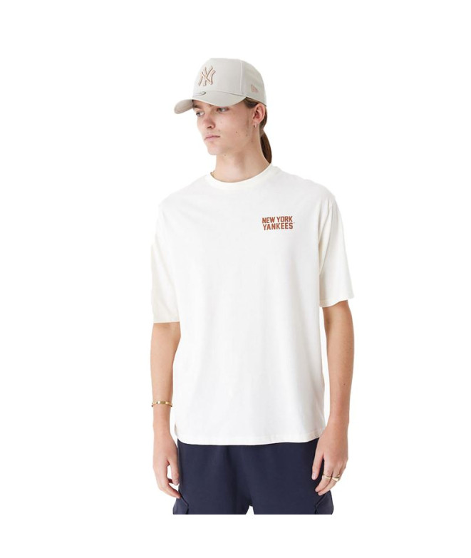 Camiseta New Era Mlb Wordmark Oversized New...