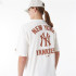 Camiseta New Era Mlb Wordmark Oversized New York Yankees Blanco Hombre