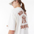 Camiseta New Era Mlb Wordmark Oversized New York Yankees Blanco Hombre