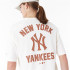 Camiseta New Era Mlb Wordmark Oversized New York Yankees Blanco Hombre