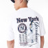 Camiseta New Era Mlb Player Graphc Oversized New York Yankees Blanco Hombre