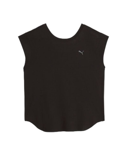 Camiseta de Running Puma Studio Foundations Mujer Negro