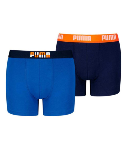 Calzoncillos Puma Placed Logo 2P Infantil blue combo