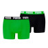 Calzoncillos de Puma Everyday Basic 2P Hombre Verde/Negro