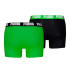Calzoncillos de Puma Everyday Basic 2P Hombre Verde/Negro