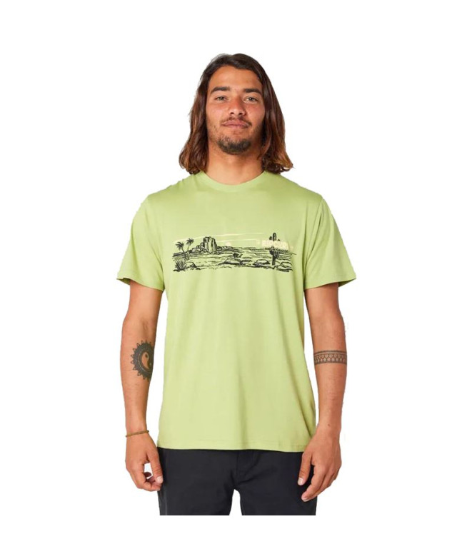 Camiseta Rip Curl Paradise Land Hombre Khaki