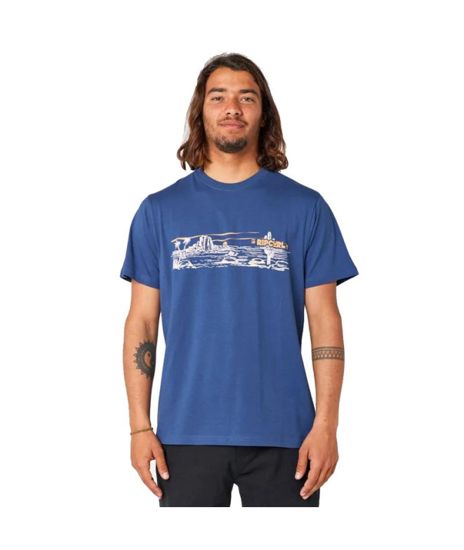 Camiseta Rip Curl Paradise Land Hombre Azul Marino