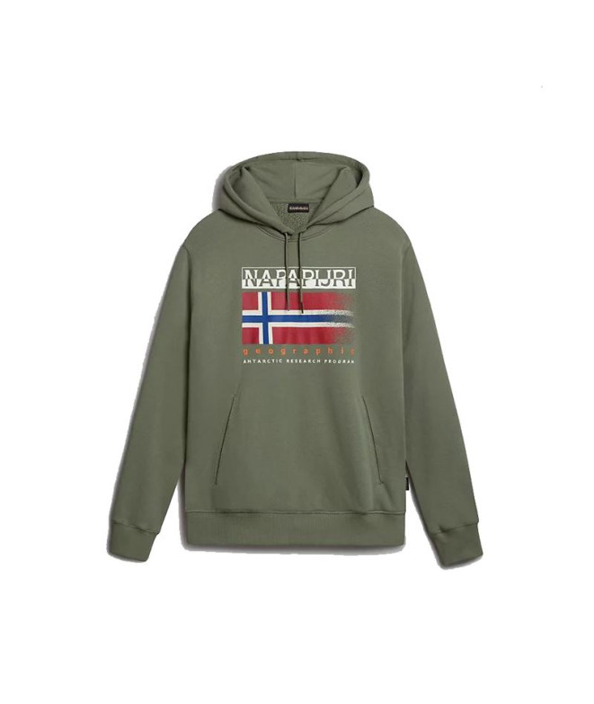 Sudadera Napapijri B-Kreis H Verde Hombre
