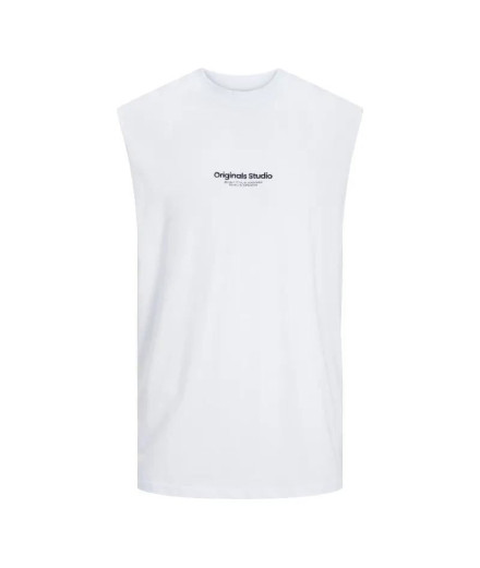 Camiseta Jack & Jones Jovesterbro Seeveless Hombre Blanco