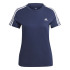 Camiseta adidas Essentials 3 Bandas Mujer Azul